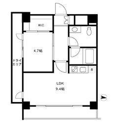 四谷デュープレックスD-R（YOTSUYA DUPLEX D-R）の物件間取画像